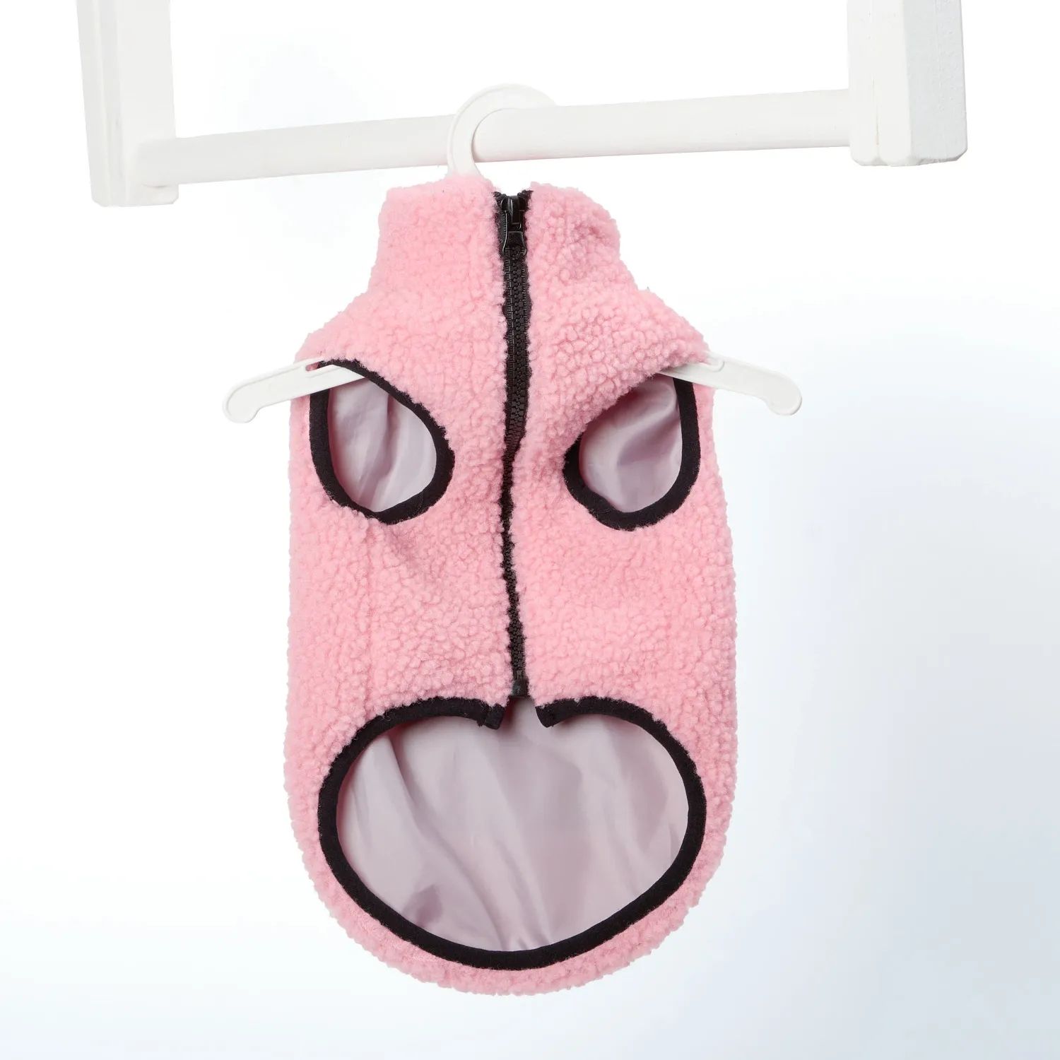 Casaco Sherpa para Caes Flicks Rosa no cabide-03